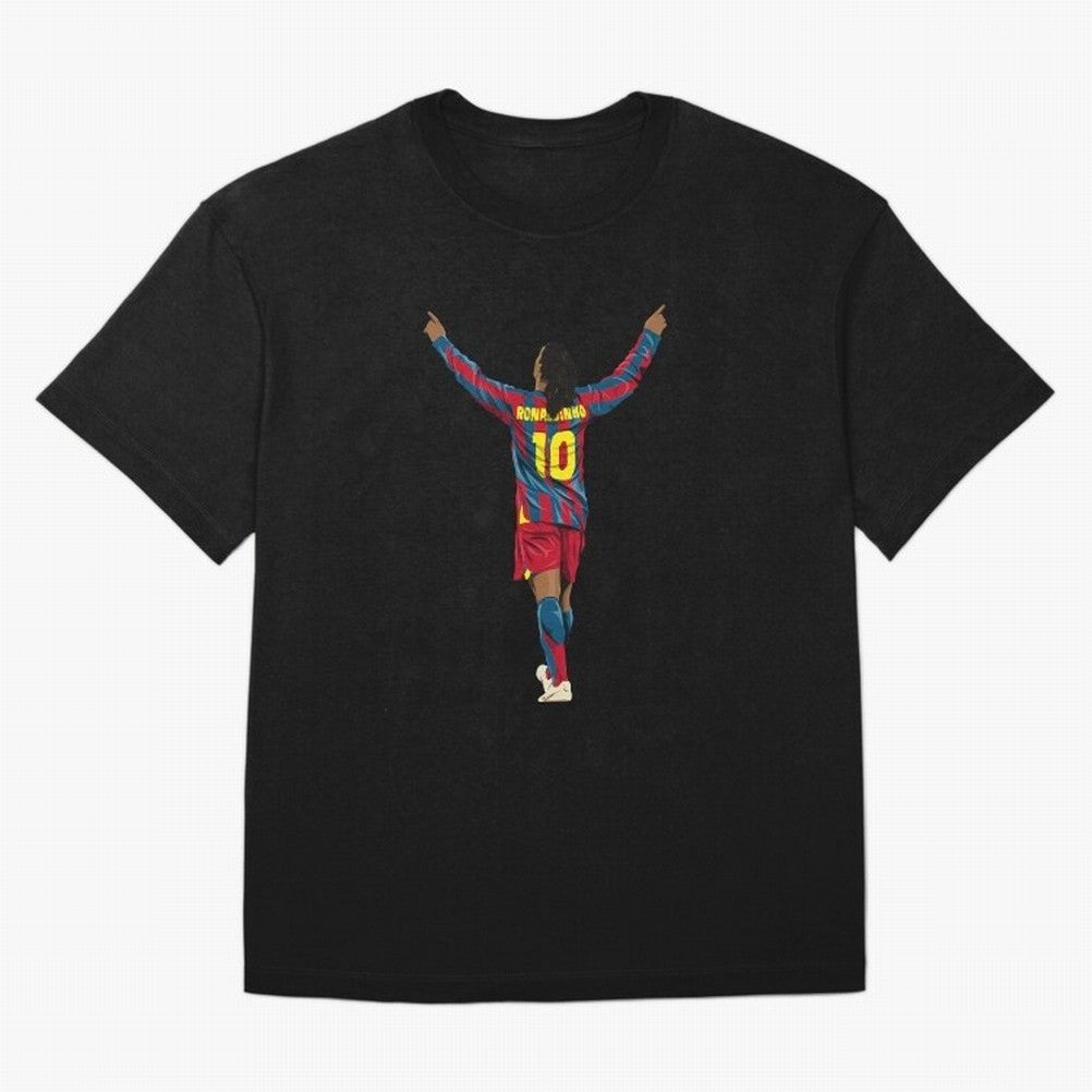Ronaldinho Oversized T-Shirt Turn Up for FIFA World Cup 2026 USA Canada Mexico for Fans of Neymar and Portugal, Bringing Football History, Final Match Energy, Crowd Noise and Once in a Lifetime Moments; Perfect for Fans, Collectors, Family