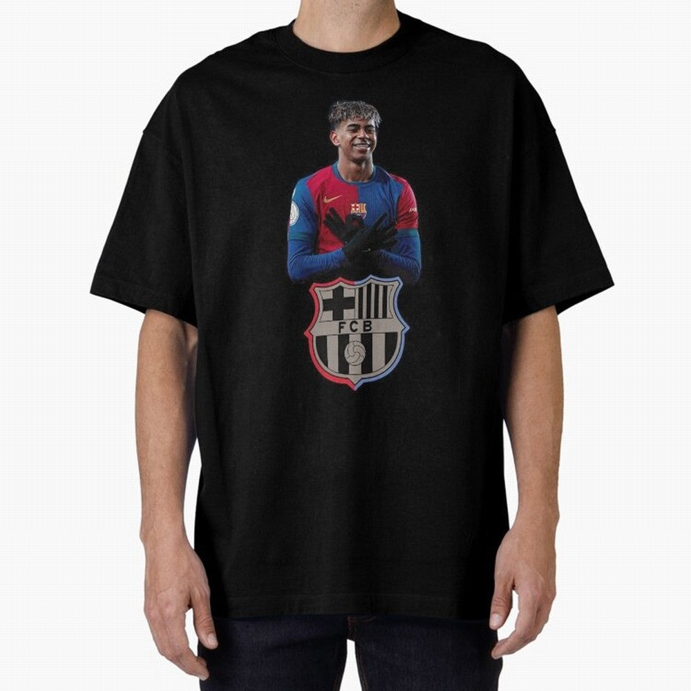 Lamine Oversized T-Shirt Spotlight Global Football Passion for FIFA World Cup 2026 USA Canada Mexico, Celebrating CR7, Argentina, France and Brazil, Football History, Final Match Energy, Crowd Noise and Once in a Lifetime Moments; Perfect for
