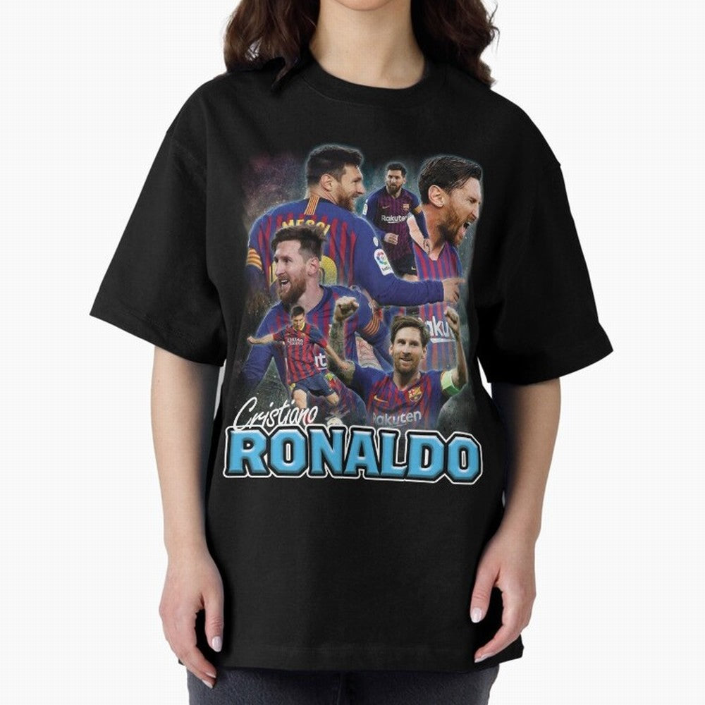 Ronaldo / Messi Pardoy Shirt Oversized T-Shirt Support the Legends of FIFA World Cup 2026 Group Stage Spirit, Driven by Netherlands, CR7, Stadium Chants, National Pride, Trophy Dreams and Unforgettable Football Memories; Ideal for Football Dads,