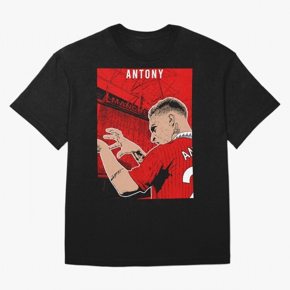 Antony Oversized T-Shirt Carry National Pride through FIFA World Cup 2026 Spirit, Driven by Portugal, Haaland, Football Festival Excitement, Trophy Ambitions, Country Rivalries and Star Player Buzz; Made for Collectors Who Enjoy Iconic Players,