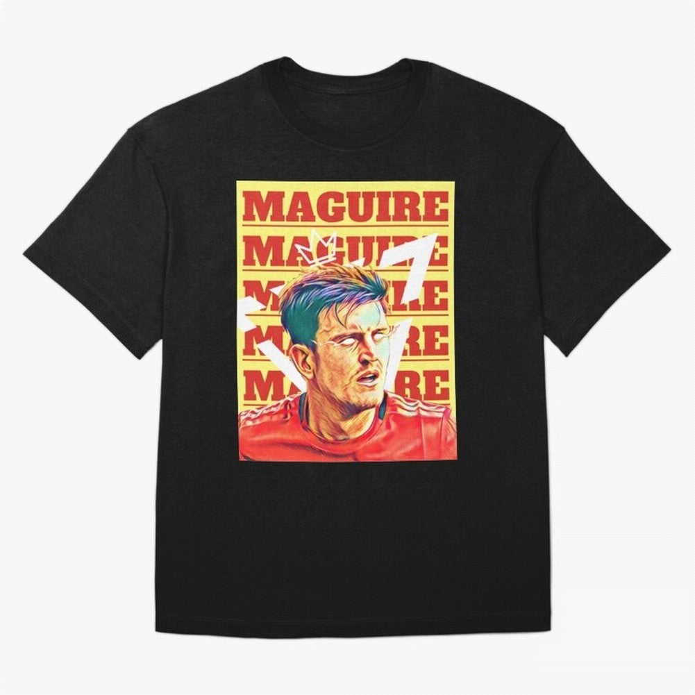 HARRY MAGUIRE, THE CAPTAIN Oversized T-Shirt Upgrade Global Football Passion for FIFA World Cup 2026 Group Stage, Celebrating Cristiano Ronaldo, Haaland and CR7, Argentina and Brazil, Stadium Memories, Football Loyalty, International Chants and