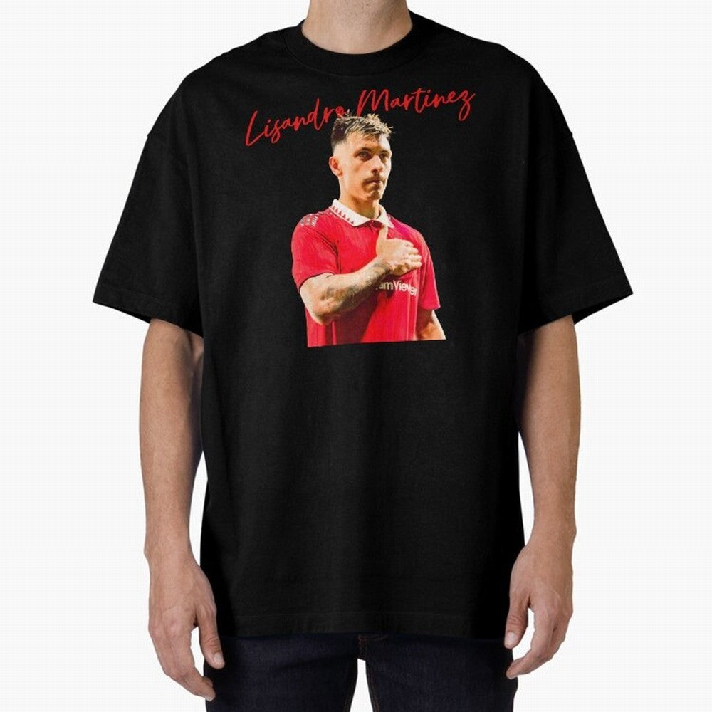 Lisandro Martinez Oversized T-Shirt Capture Match Day Hype around FIFA World Cup 2026, Messi, CR7 and Mbappe, England, France and Netherlands, Tournament Hype, Historic Matchups, Family Viewing Parties and Global Sports Pride; Perfect for
