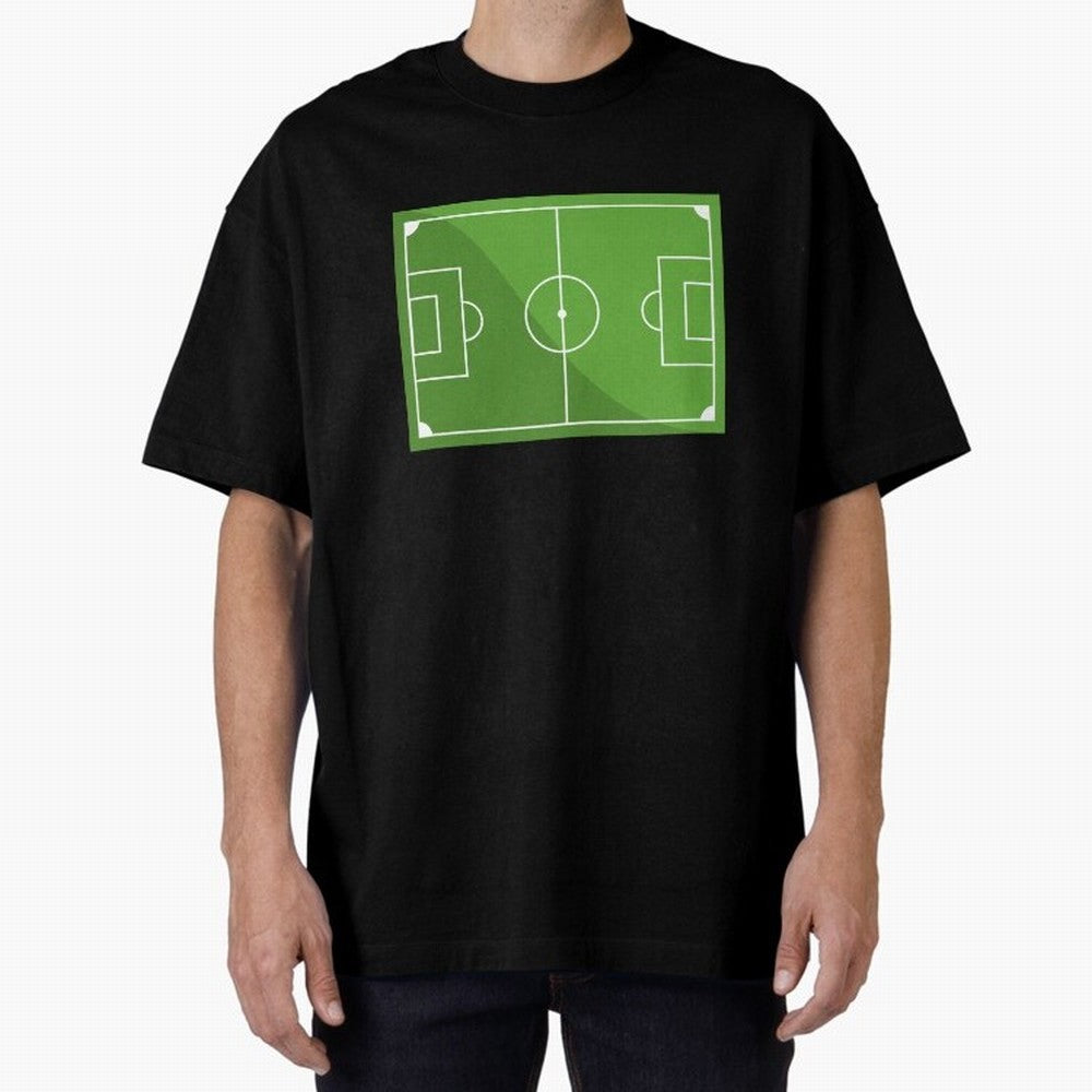 Football Pitch Oversized T-Shirt Celebrate Rivalries and Pride in the FIFA World Cup 2026 USA Canada Mexico Journey through Haaland and Mbappe Highlights, Argentina Pride, Game Day Rituals, Football Legends, Country Pride and the Road to the Final;