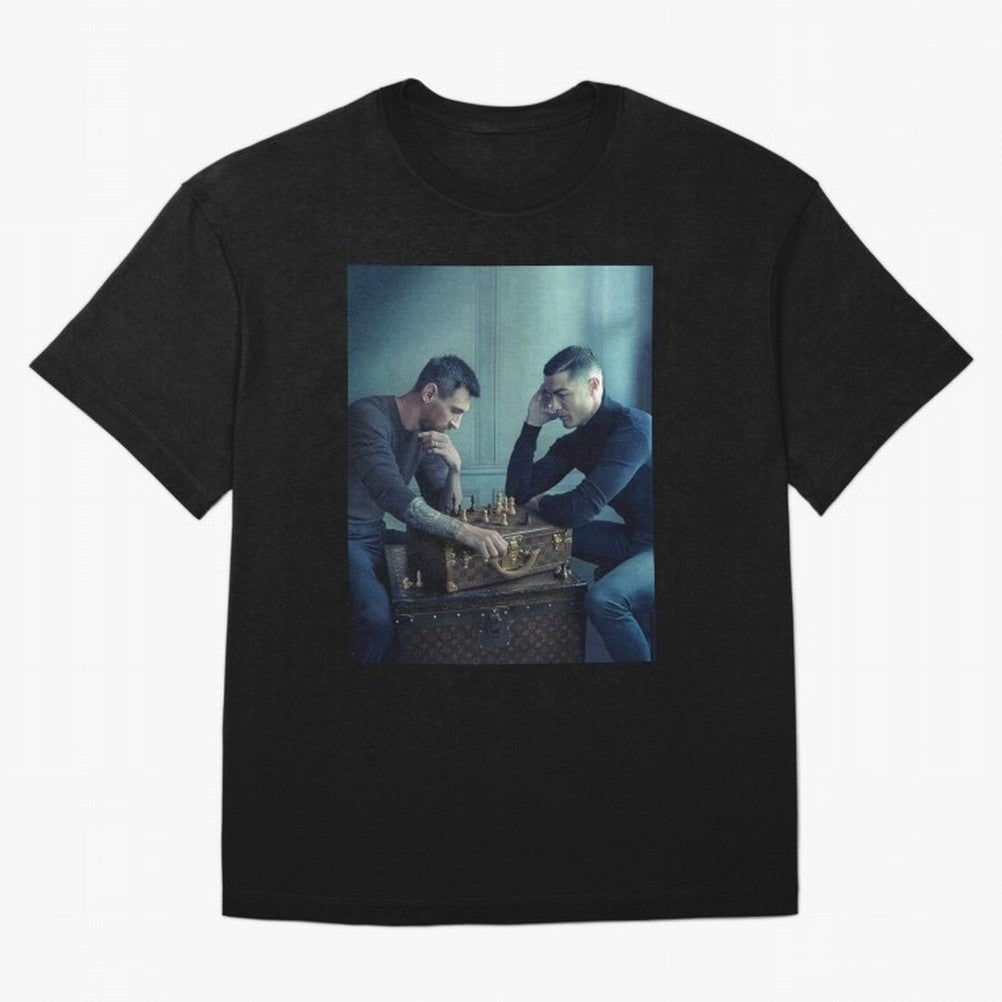 Messi and Ronaldo Chess Shirt, Vintage Lionel Messi Shirt, Lionel Messi Sweatshirt, Messi Hoodie, Retro Messi Hoodie Oversized T-Shirt Feel the Roar of the FIFA World Cup 2026 USA Canada Mexico Journey through Cristiano Ronaldo, Haaland and CR7