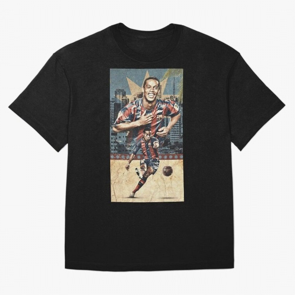 Ronaldinho Design Oversized T-Shirt Carry the FIFA World Cup 2026 Journey through Neymar Highlights, Argentina and Brazil Pride, Tournament Hype, Historic Matchups, Family Viewing Parties and Global Sports Pride; Built for Supporters Chasing Trophy