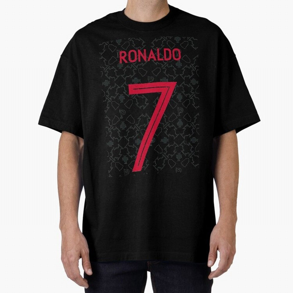 Christiano Ronaldo Portugal Away Jersey 2020 Oversized T-Shirt Bring Trophy Dreams to FIFA World Cup 2026 Group Stage Spirit, Featuring England, France and Netherlands, CR7 and Messi, Football Passion, Legendary Performances, Festival Vibes and