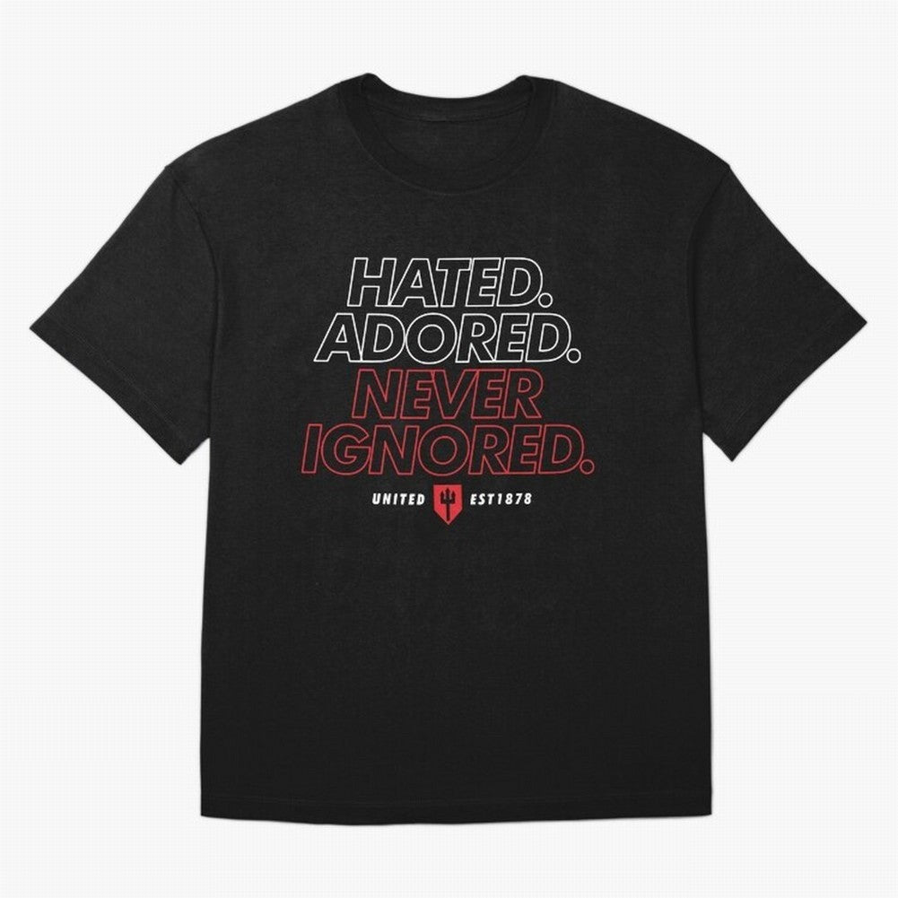 Hated, Adored, Never Ignored - Manchester United! Oversized T-Shirt Fuel Your Fan Pride for the FIFA World Cup 2026 Group Stage Journey through Haaland Highlights, Argentina, France and Brazil Pride, Champion Mindset, Group Stage Buzz, Knockout