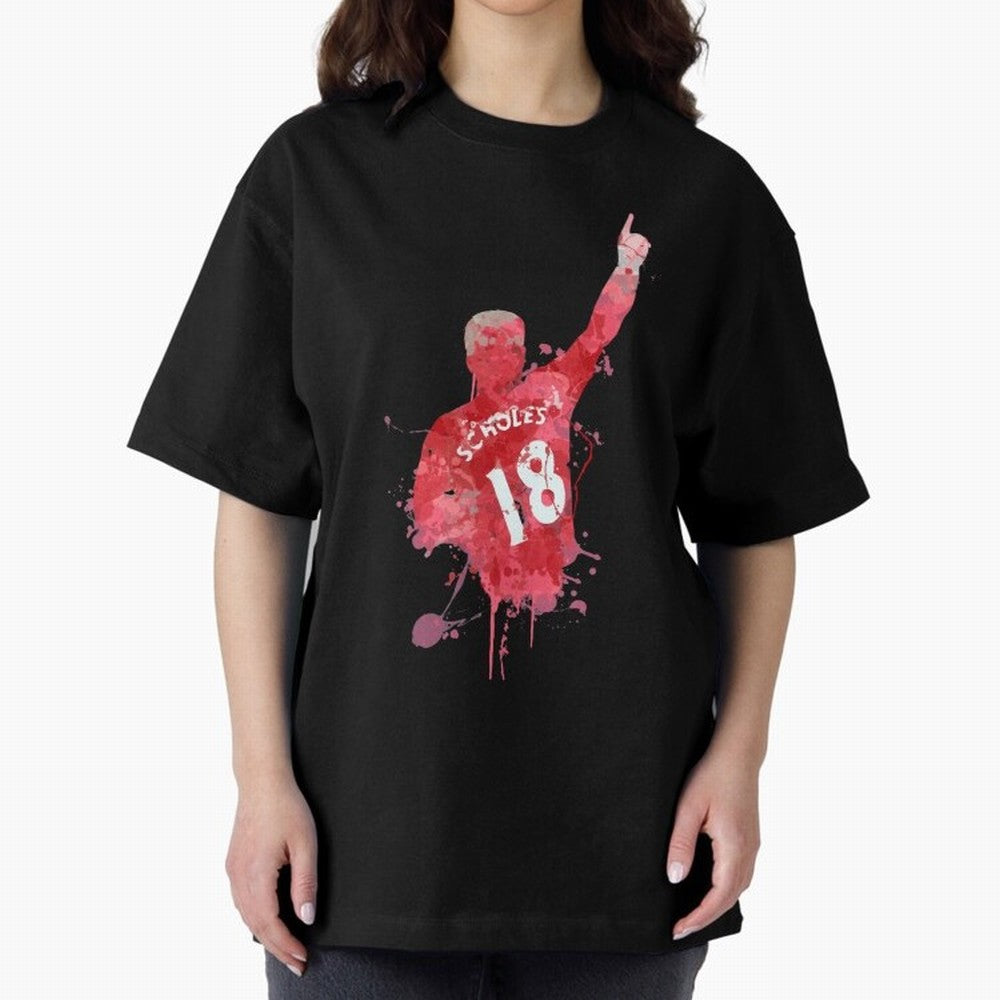 Paul Scholes Manchester United Legend Art Oversized T-Shirt Refresh FIFA World Cup 2026 USA Canada Mexico with Haaland, Argentina and Brazil Energy, Champion Mindset, Group Stage Buzz, Knockout Tension and Passionate Fan Culture; Perfect for