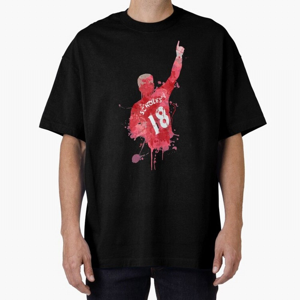 Paul Scholes Manchester United Legend Art Oversized T-Shirt Refresh FIFA World Cup 2026 USA Canada Mexico with Haaland, Argentina and Brazil Energy, Champion Mindset, Group Stage Buzz, Knockout Tension and Passionate Fan Culture; Perfect for