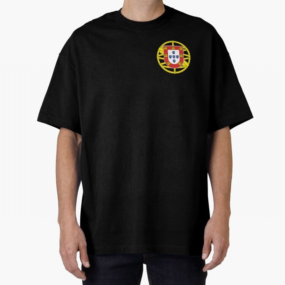 Portugal Coat of Arms Oversized T-Shirt Capture Stadium Memories from Match Day Hype around FIFA World Cup 2026 USA Canada Mexico, Cristiano Ronaldo, Haaland and CR7, Argentina, Tournament Hype, Historic Matchups, Family Viewing Parties and Global