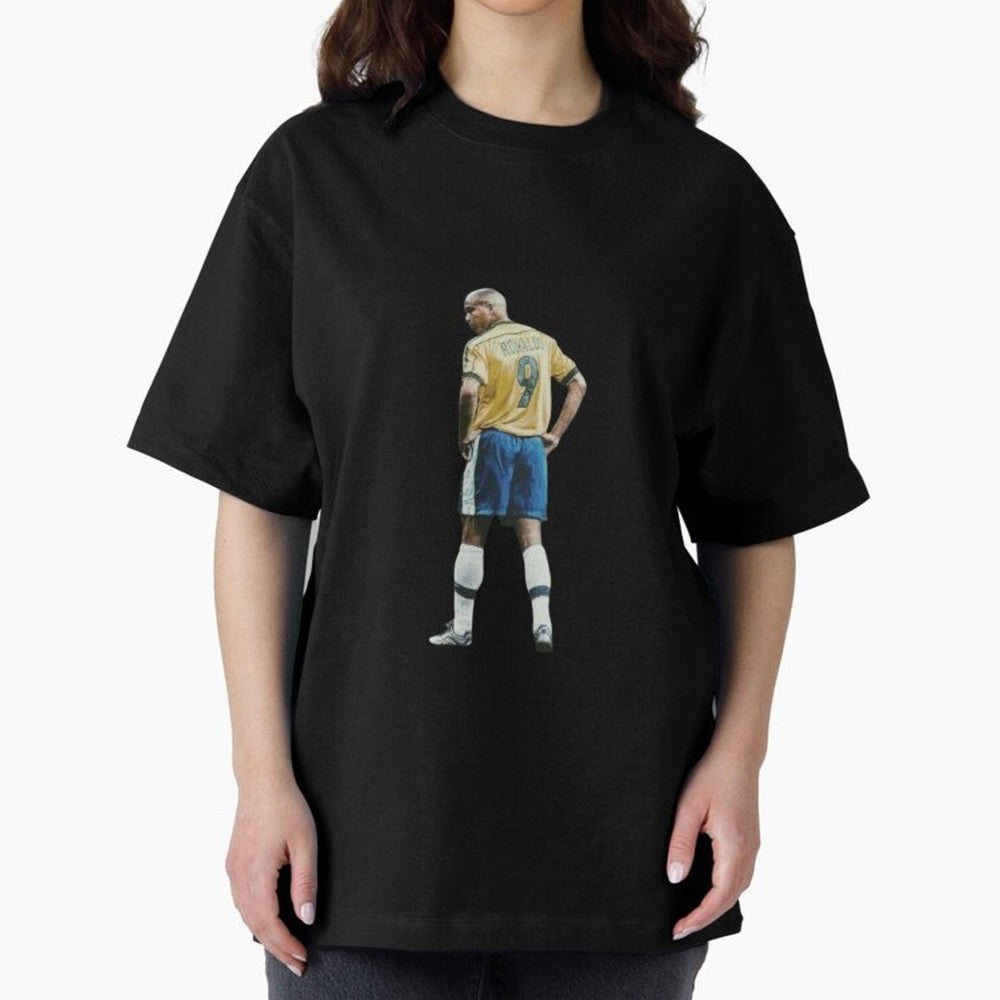 Brazilian Football Player from Milano Oversized T-Shirt Support Iconic Players in FIFA World Cup 2026 Group Stage Spirit, Inspired by Spain, Messi, Neymar and Mbappe, Supporter Pride, Iconic Celebrations, Legendary Names and Global Match Day