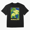 Ronaldo - Street Art - Soccer Icons Oversized T-Shirt Remember Match Day Hype around FIFA World Cup 2026, CR7, Spain, Football Festival Excitement, Trophy Ambitions, Country Rivalries and Star Player Buzz; Perfect for Fans, Collectors, Family