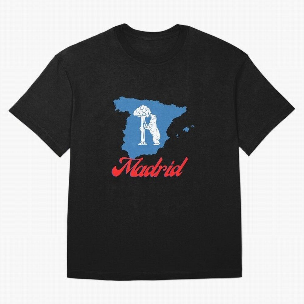 Madrid Bear Strawberry Tree Oversized T-Shirt Make Game Day About FIFA World Cup 2026 Group Stage Connected to Cristiano Ronaldo, Haaland and CR7, France Energy, Fan Favorite Moments, National Team Passion, Big Match Drama and Soccer History; Built
