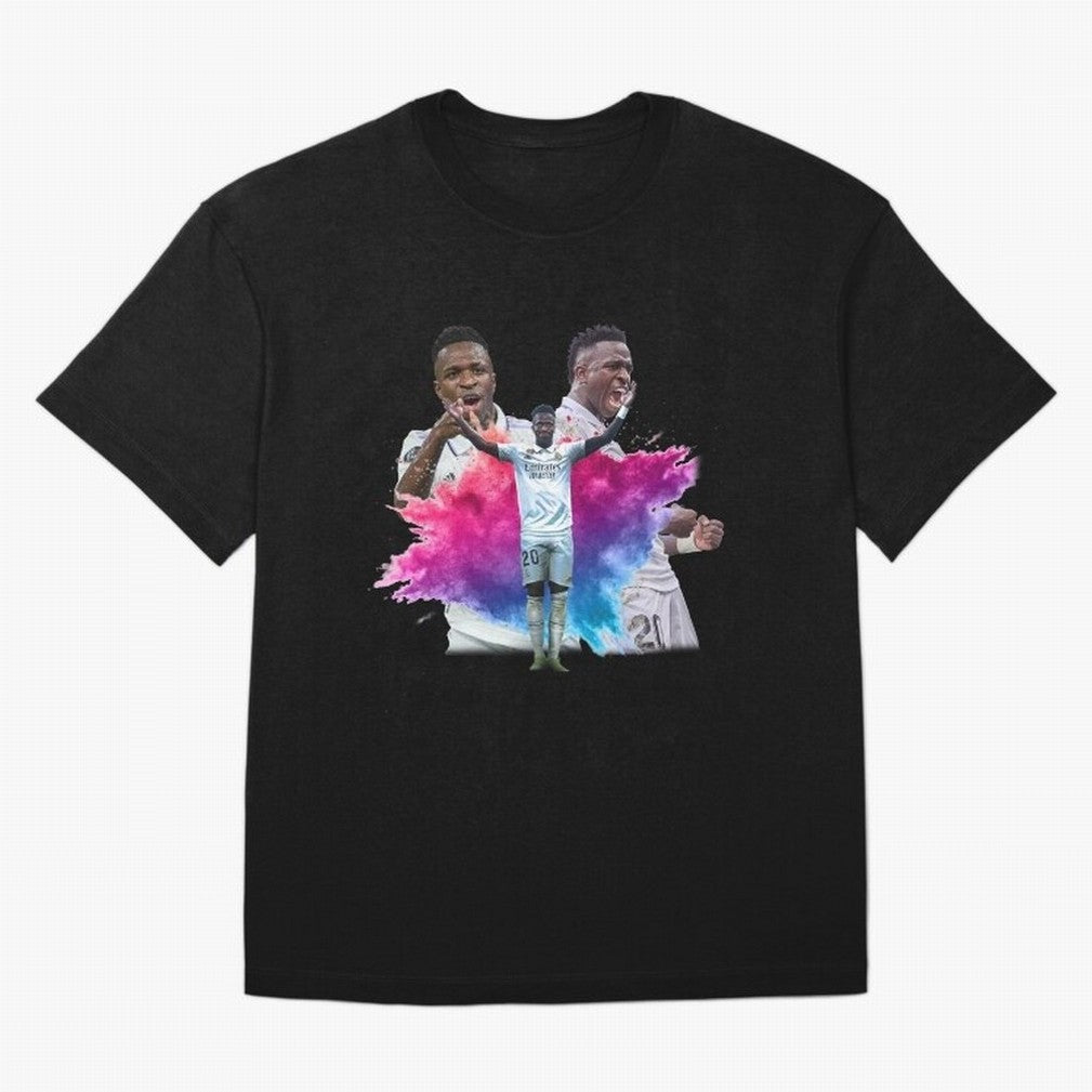 Fanart Vinicius Junior Merch Oversized T-Shirt Wear the Spirit of Match Day Hype around FIFA World Cup 2026 USA Canada Mexico, Messi, Neymar and Mbappe, France and Portugal, Goal Celebration Energy, Supporter Heritage, Football Icons and Worldwide