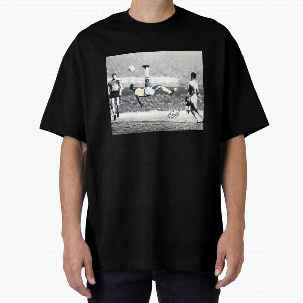 Classic Pele Bicycle Kick Legend1 Oversized T-Shirt Keep the Legacy of the FIFA World Cup 2026 USA Canada Mexico Journey through CR7 Highlights, Spain Pride, Football History, Final Match Energy, Crowd Noise and Once in a Lifetime Moments; Perfect