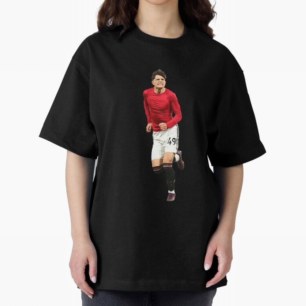 Alejandro Garnacho celebration Oversized T-Shirt Celebrate the Magic of FIFA World Cup 2026 Group Stage Capturing Messi, Portugal, Spain and Germany Energy, Worldwide Fan Energy, Dramatic Goals, Stadium Lights and Championship Celebrations; Ideal