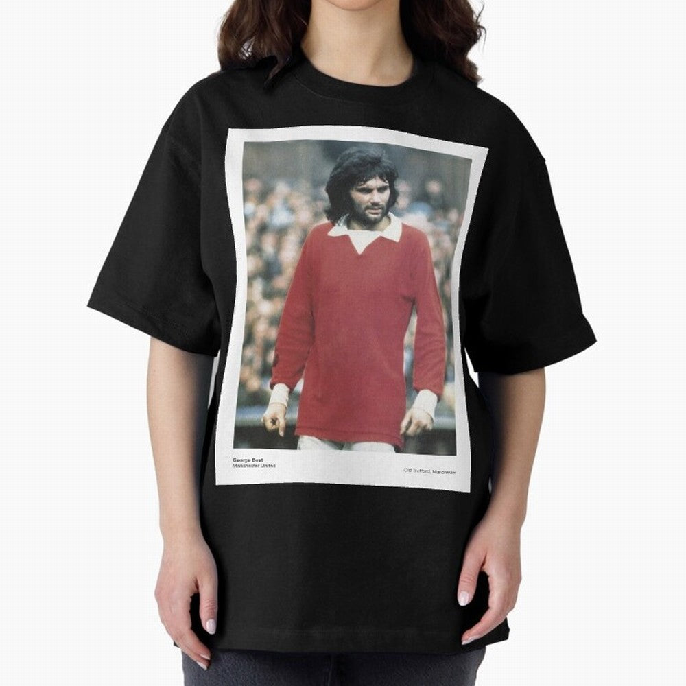 George Best - Manchester United Oversized T-Shirt Join Global Football Passion for FIFA World Cup 2026 Group Stage, Driven by Haaland and Mbappe, Argentina, France and Brazil, Tournament Hype, Historic Matchups, Family Viewing Parties and Global