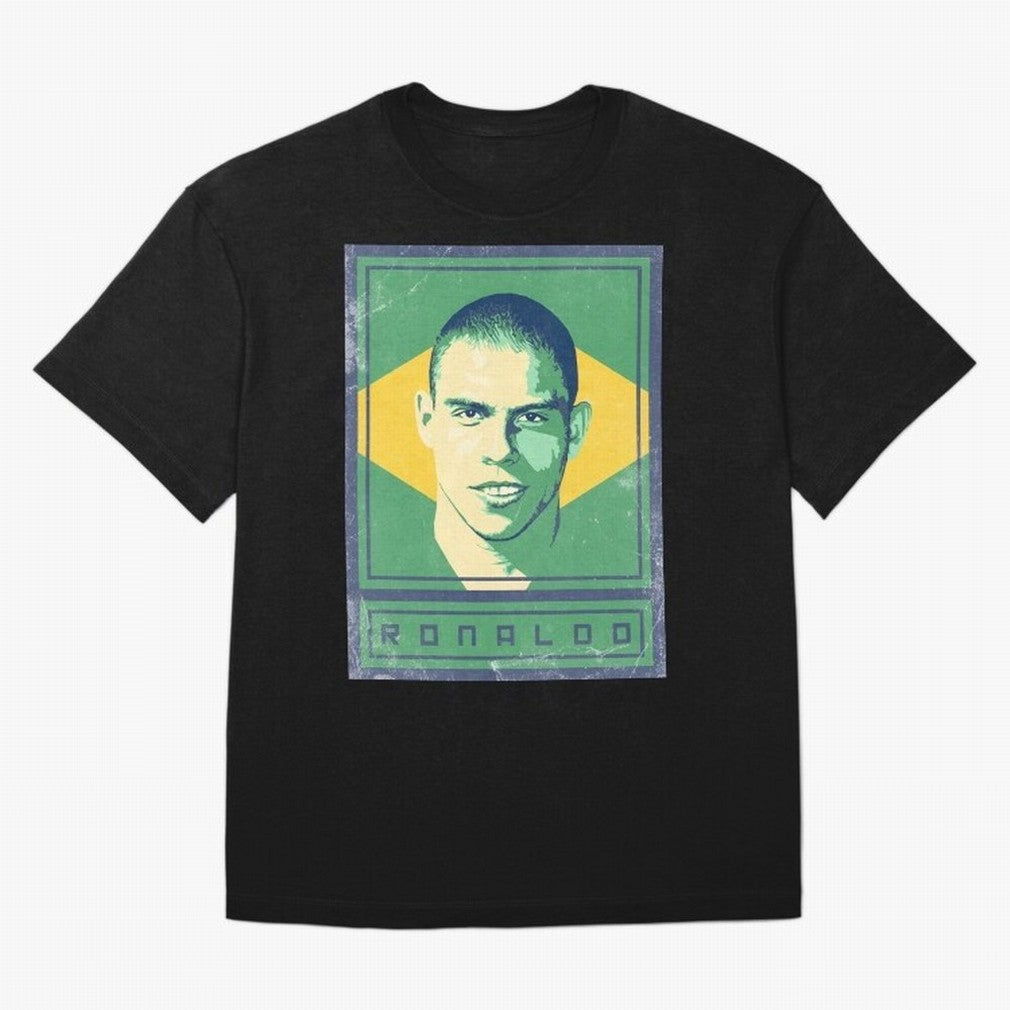 Ronaldo Brasil Oversized T-Shirt Make Game Day About FIFA World Cup 2026 USA Canada Mexico Spirit, Capturing France and Portugal, Messi, CR7 and Mbappe, Soccer Culture, Superstar Moments, National Team Dreams and Competitive Fire; Perfect for Fans,
