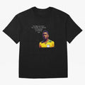 Pele Quote Oversized T-Shirt Stand with FIFA World Cup 2026 Group Stage for Fans of Mbappe and Neymar and Netherlands, Bringing Tournament Hype, Historic Matchups, Family Viewing Parties and Global Sports Pride; Ideal for Football Dads, Football