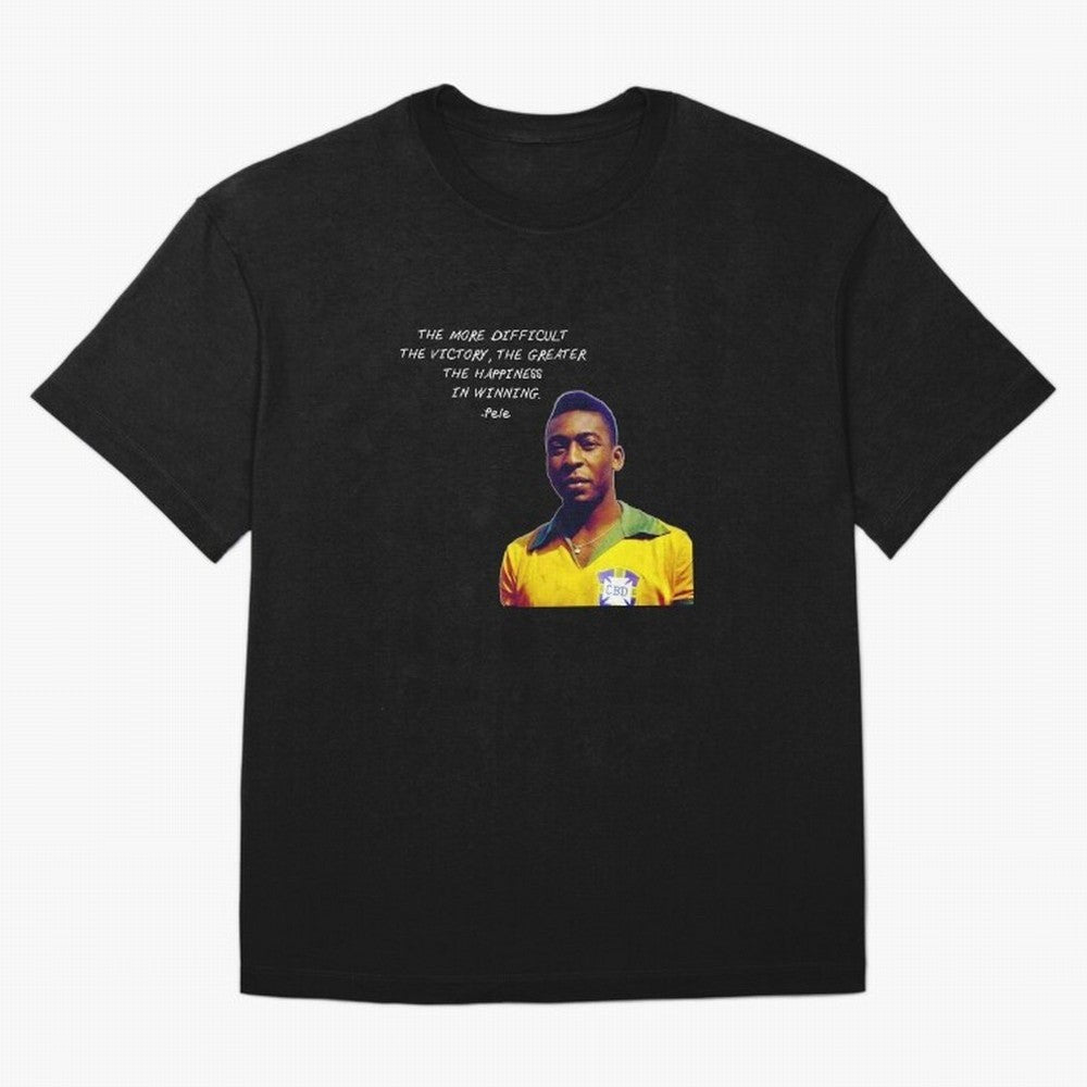 Pele Quote Oversized T-Shirt Stand with FIFA World Cup 2026 Group Stage for Fans of Mbappe and Neymar and Netherlands, Bringing Tournament Hype, Historic Matchups, Family Viewing Parties and Global Sports Pride; Ideal for Football Dads, Football