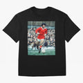 George Best Oversized T-Shirt Show Championship Spirit for FIFA World Cup 2026 for Fans of Mbappe and Neymar and Brazil, Portugal and Argentina, Bringing Classic Soccer Heritage, Championship Pressure, Fan Loyalty and International Pride; Great for