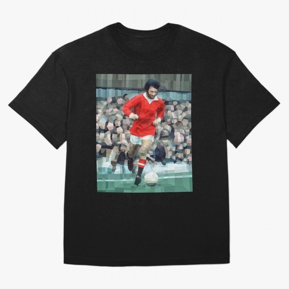 George Best Oversized T-Shirt Show Championship Spirit for FIFA World Cup 2026 for Fans of Mbappe and Neymar and Brazil, Portugal and Argentina, Bringing Classic Soccer Heritage, Championship Pressure, Fan Loyalty and International Pride; Great for