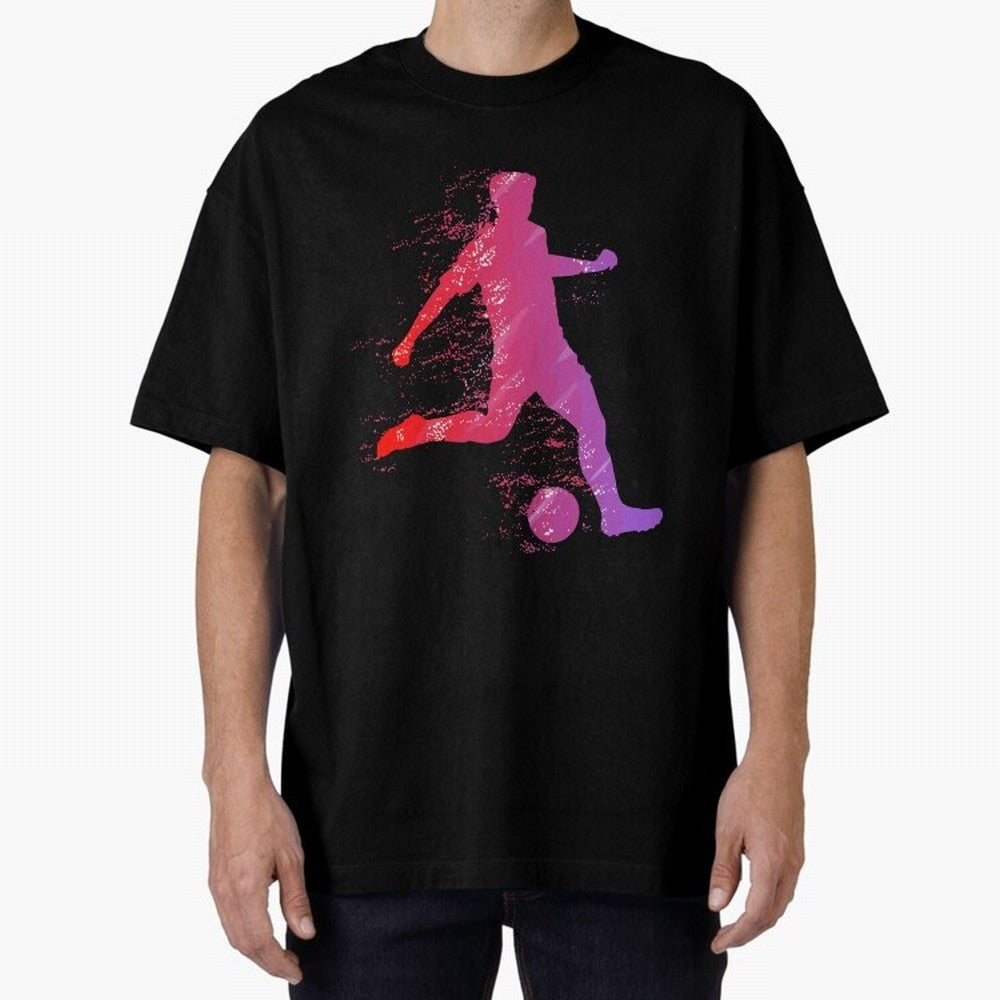 Soccer Player Shoot Oversized T-Shirt Bring Bold Fan Energy to Global Football Passion for FIFA World Cup 2026 USA Canada Mexico, Made for Haaland, England, Football Passion, Legendary Performances, Festival Vibes and Supporter Community; Created