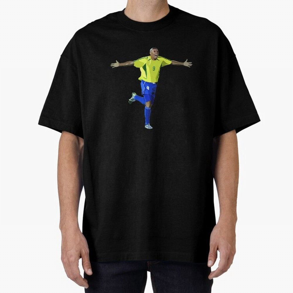 Brazilian Legend Ronaldo Oversized T-Shirt Celebrate Soccer Greatness during FIFA World Cup 2026 Celebrating Cristiano Ronaldo, Haaland and CR7, Argentina, France and Brazil Energy, Goal Celebration Energy, Supporter Heritage, Football Icons and