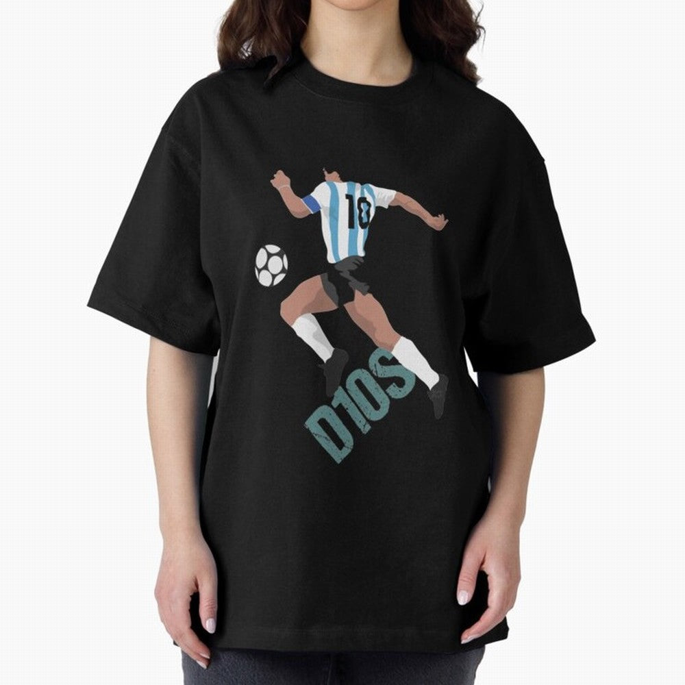 D10S Oversized T-Shirt Share the Excitement of FIFA World Cup 2026 Group Stage for Fans of Messi, Neymar and Mbappe and Spain, Bringing Classic Soccer Heritage, Championship Pressure, Fan Loyalty and International Pride; Perfect for Supporters Who