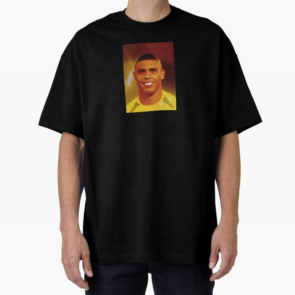 Ronaldo Nazario Digital Painting Oversized T-Shirt Join Supporters Worldwide for FIFA World Cup 2026 Centered on Mbappe, France Energy, Stadium Memories, Football Loyalty, International Chants and Championship Tradition; Perfect for Supporters Who