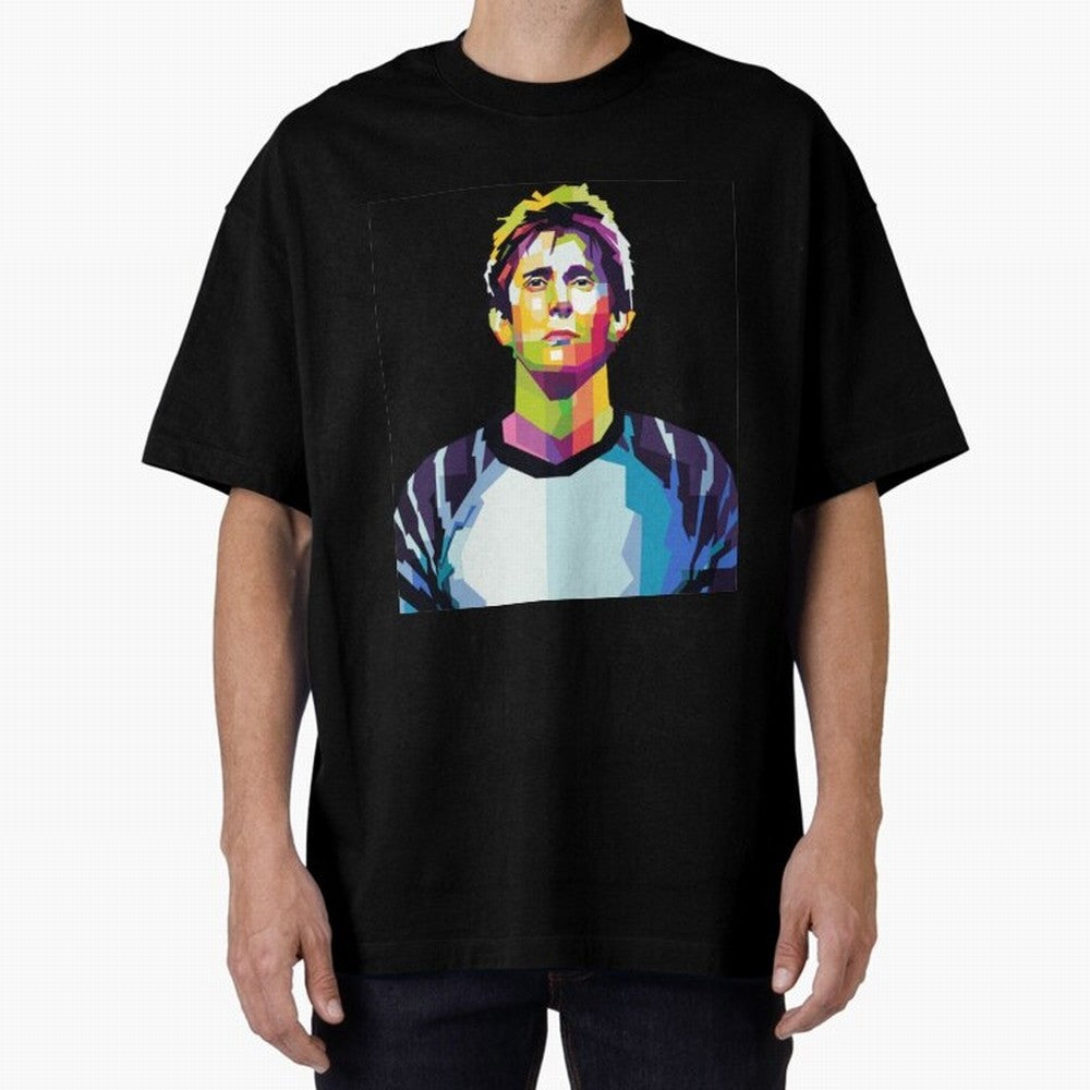 Edwin Van Der Sar Oversized T-Shirt Celebrate Soccer Greatness during FIFA World Cup 2026 USA Canada Mexico for Fans of Messi, CR7 and Mbappe and Spain and Netherlands, Bringing Retro Football Energy, Iconic Rivalries, Trophy Chase Drama and