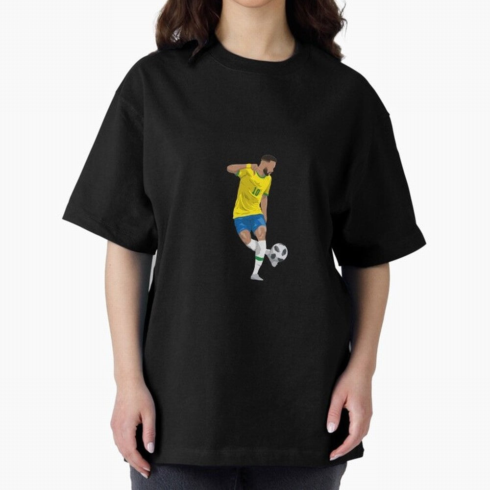 Neymar JR Minimalist Oversized T-Shirt Turn Football Passion into the FIFA World Cup 2026 USA Canada Mexico Journey through Mbappe and Neymar Highlights, Brazil, Portugal and Argentina Pride, Classic Soccer Heritage, Championship Pressure, Fan