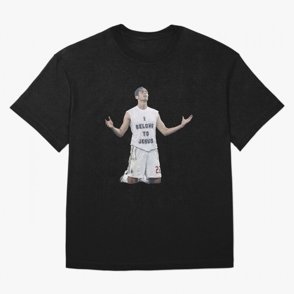 Ricardo Kaka wearing  I belong to Jesus  t-shirt sticker for football lovers Oversized T-Shirt Carry Global Football Passion for FIFA World Cup 2026 USA Canada Mexico, Made for Haaland and Mbappe, Brazil, Portugal and Argentina, Soccer Culture,
