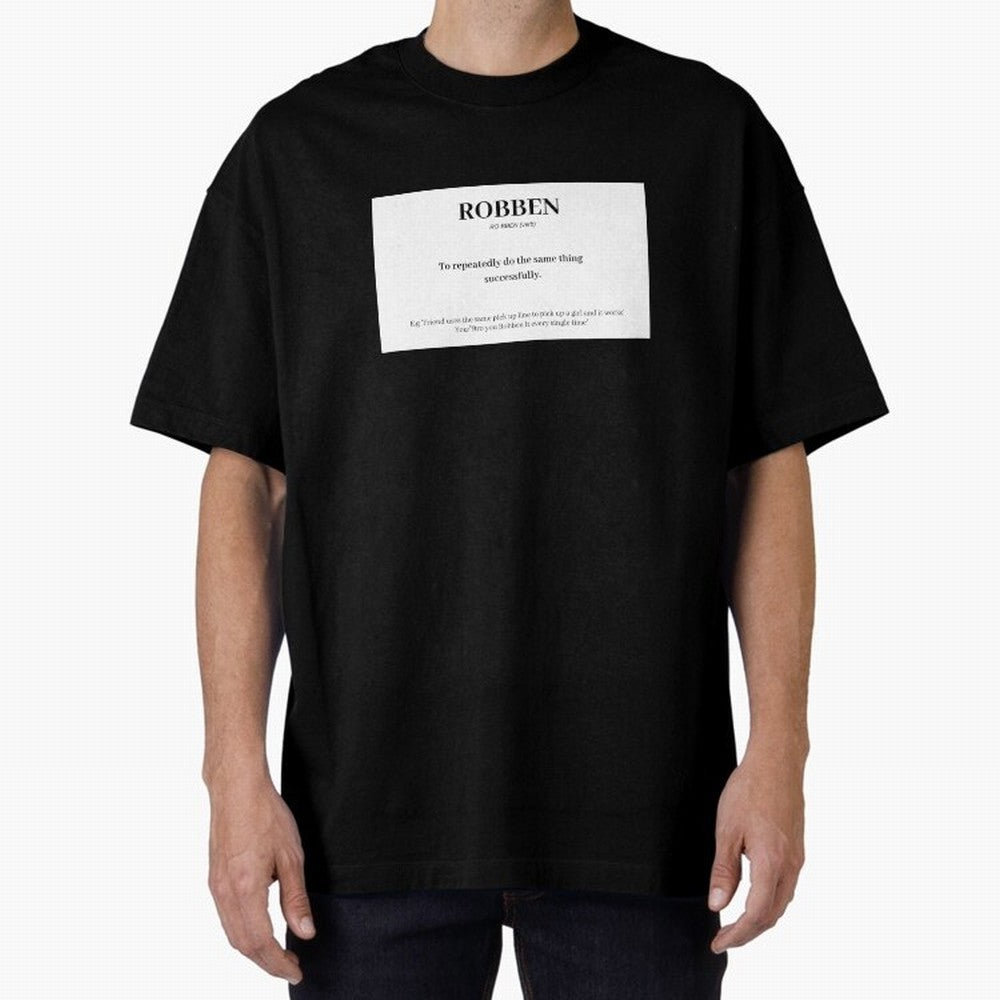 ROBBEN Oversized T-Shirt Honor the Football Icons of Match Day Hype around FIFA World Cup 2026 USA Canada Mexico, Haaland, Brazil, Football Festival Excitement, Trophy Ambitions, Country Rivalries and Star Player Buzz; Great for Supporters Who Love