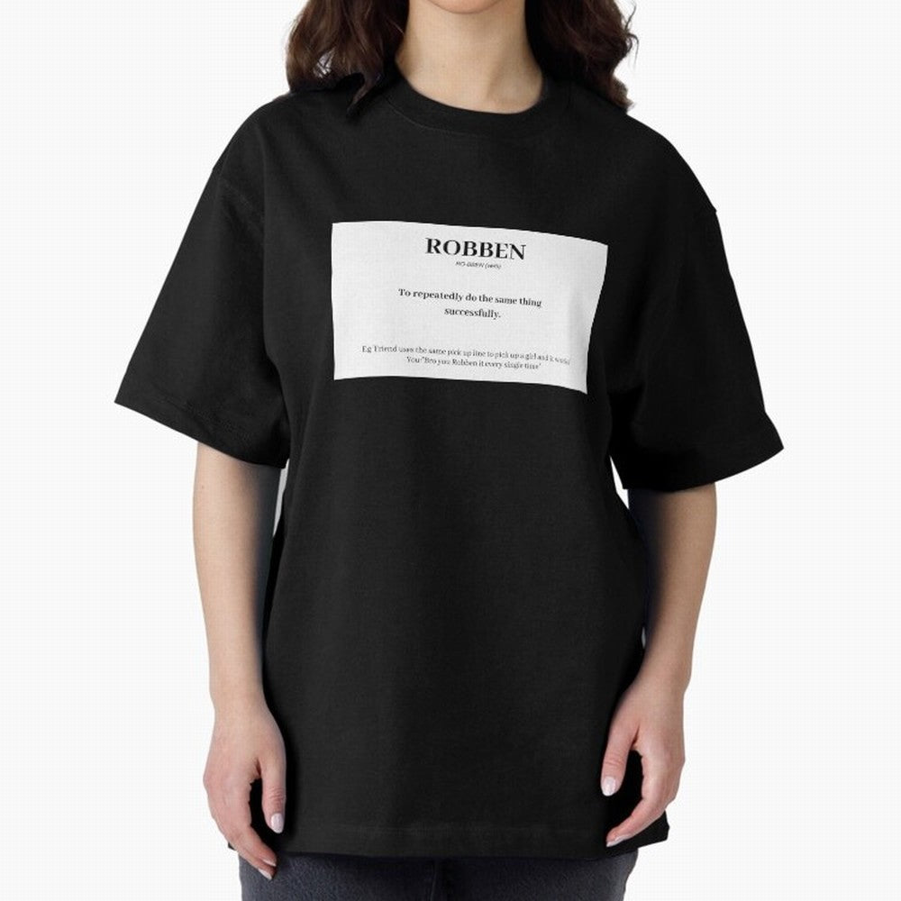 ROBBEN Oversized T-Shirt Honor the Football Icons of Match Day Hype around FIFA World Cup 2026 USA Canada Mexico, Haaland, Brazil, Football Festival Excitement, Trophy Ambitions, Country Rivalries and Star Player Buzz; Great for Supporters Who Love