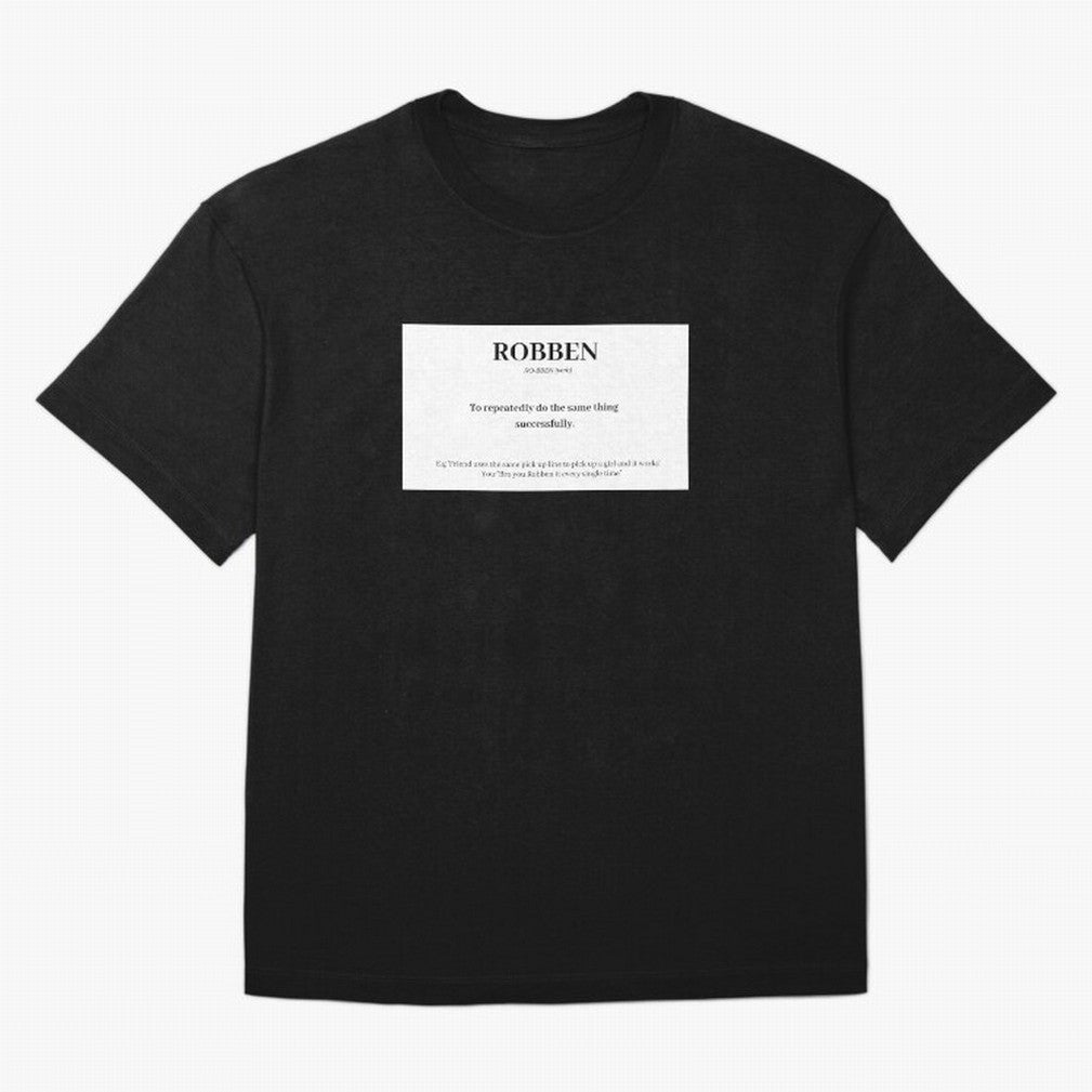 ROBBEN Oversized T-Shirt Honor the Football Icons of Match Day Hype around FIFA World Cup 2026 USA Canada Mexico, Haaland, Brazil, Football Festival Excitement, Trophy Ambitions, Country Rivalries and Star Player Buzz; Great for Supporters Who Love