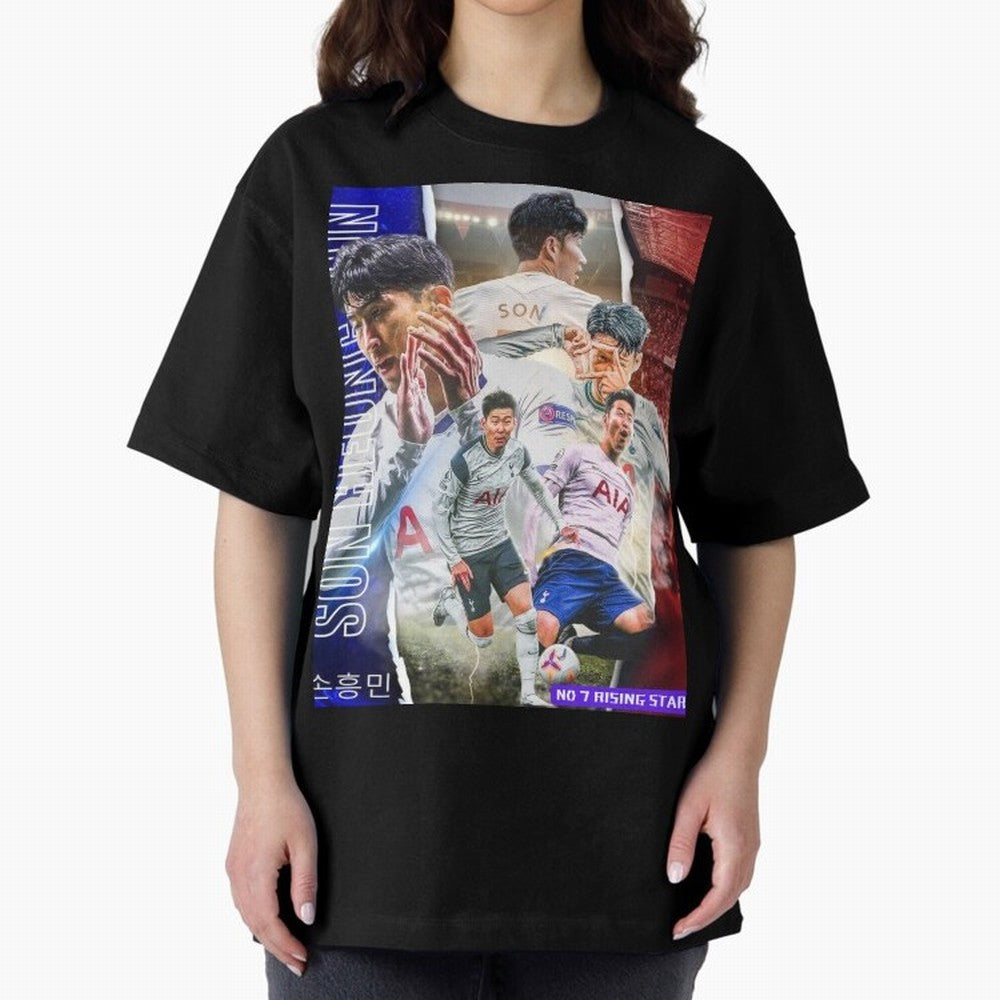 THE 7 STAR SON HEUNG MIN SPECIAL ON REDBUBBLE Oversized T-Shirt Refresh FIFA World Cup 2026 USA Canada Mexico with Haaland, Argentina and Brazil Energy, Champion Mindset, Group Stage Buzz, Knockout Tension and Passionate Fan Culture; Perfect for