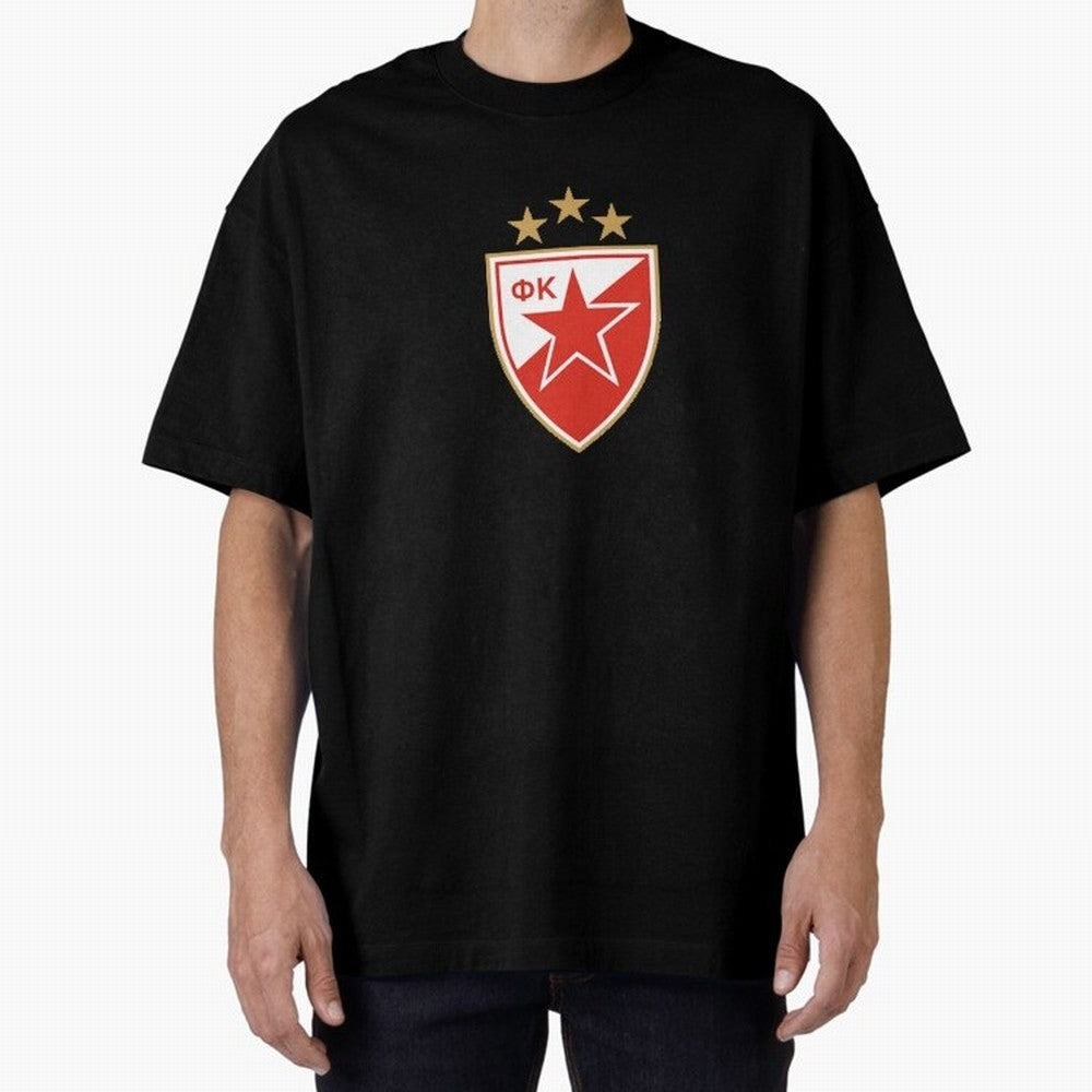 red star Oversized T-Shirt Celebrate Football Heritage in the FIFA World Cup 2026 Journey through Mbappe Highlights, Portugal Pride, Global Supporter Spirit, Legendary Goals, National Colors and Tournament Celebration; Ideal for Passionate Fans Who