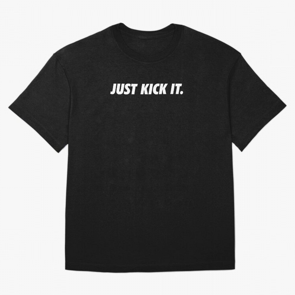 JUST KICK IT football soccer Oversized T-Shirt Bring Supporter Culture to Global Football Passion for FIFA World Cup 2026 Group Stage, Capturing Messi, Neymar and Mbappe, England, Game Day Rituals, Football Legends, Country Pride and the Road to