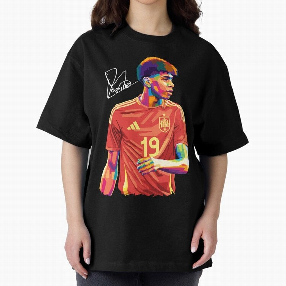 Lamine Yamal Pop Art Oversized T-Shirt Experience FIFA World Cup 2026 Spirit, Built around Argentina, Messi, Stadium Chants, National Pride, Trophy Dreams and Unforgettable Football Memories; Ideal for Fans Who Follow Messi, Cristiano Ronaldo, CR7,