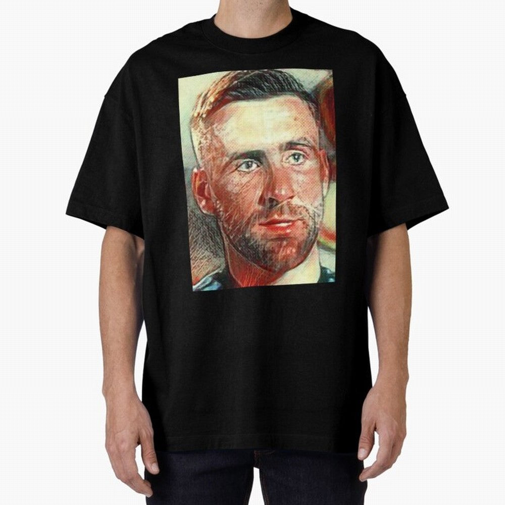 Luke Shaw Oversized T-Shirt Turn Up for Global Football Passion for FIFA World Cup 2026, Built around Messi, CR7 and Mbappe, Portugal, Spain and Germany, Worldwide Fan Energy, Dramatic Goals, Stadium Lights and Championship Celebrations; Ideal for
