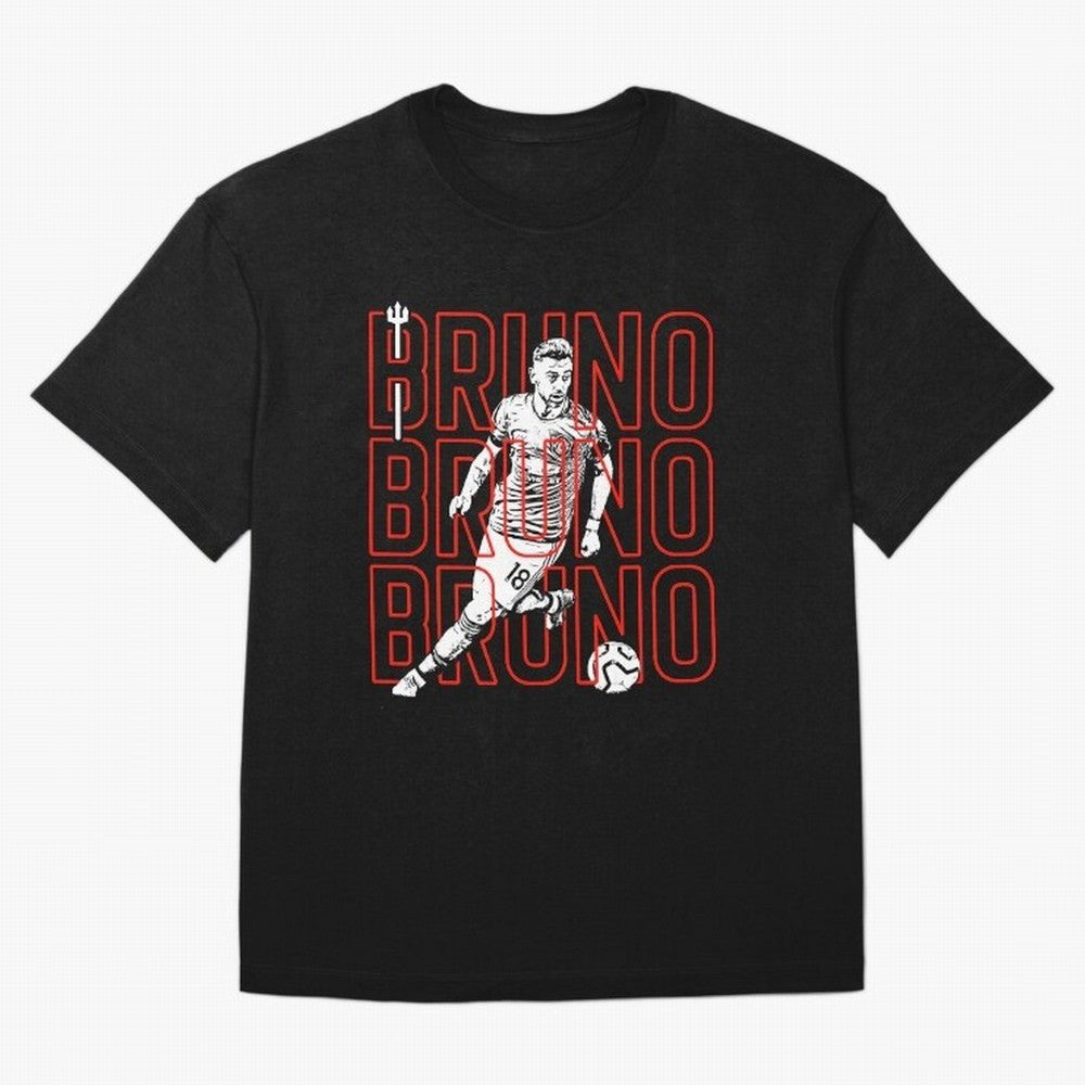 Bruno Fernandes - Manchester United Oversized T-Shirt Bring Bold Fan Energy to FIFA World Cup 2026 Group Stage for Fans of Neymar, Haaland and Cristiano Ronaldo and Portugal, Bringing Game Day Rituals, Football Legends, Country Pride and the Road