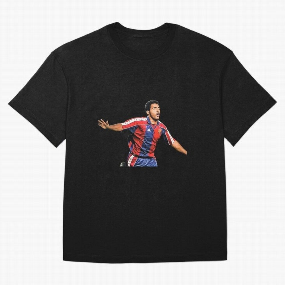 Legends of The Beautiful Game Cartoon Collection Legends Romario Cartoon Artwork162 Oversized T-Shirt Bring Home FIFA World Cup 2026 Group Stage Spirit, Made for Brazil, Cristiano Ronaldo, Haaland and CR7, Tournament Hype, Historic Matchups, Family