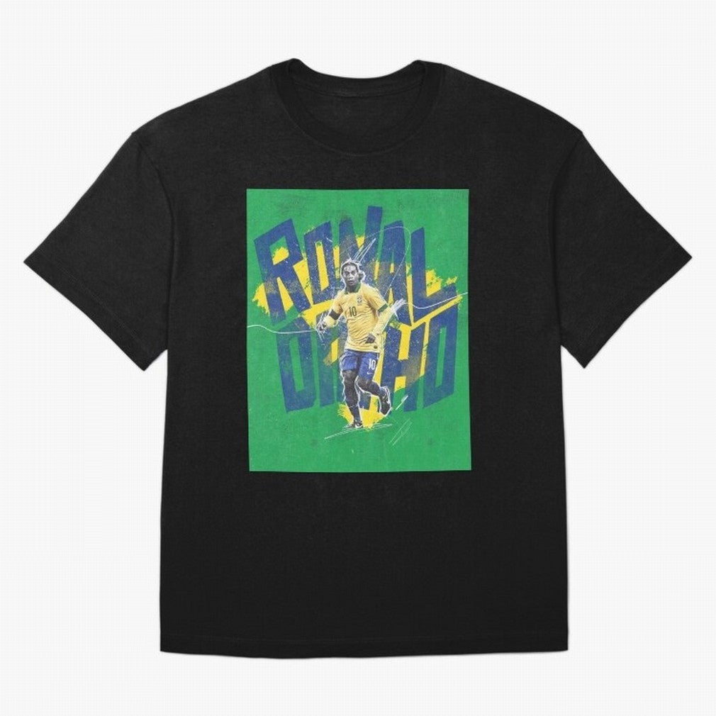 Wallpaper Ronaldinho Art Oversized T-Shirt Bring Global Tournament Vibes to FIFA World Cup 2026 Group Stage for Fans of Messi, CR7 and Mbappe and France, Bringing Soccer Culture, Superstar Moments, National Team Dreams and Competitive Fire; Ideal