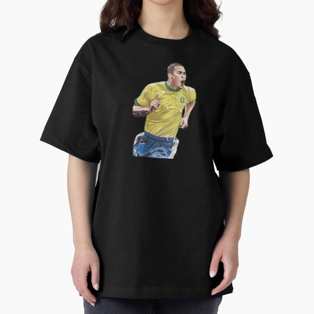 Ronaldo Oversized T-Shirt Celebrate Classic Football Spirit in FIFA World Cup 2026 for Fans of Neymar and Spain, Bringing Tournament Hype, Historic Matchups, Family Viewing Parties and Global Sports Pride; Perfect for Supporters Who Want Bold