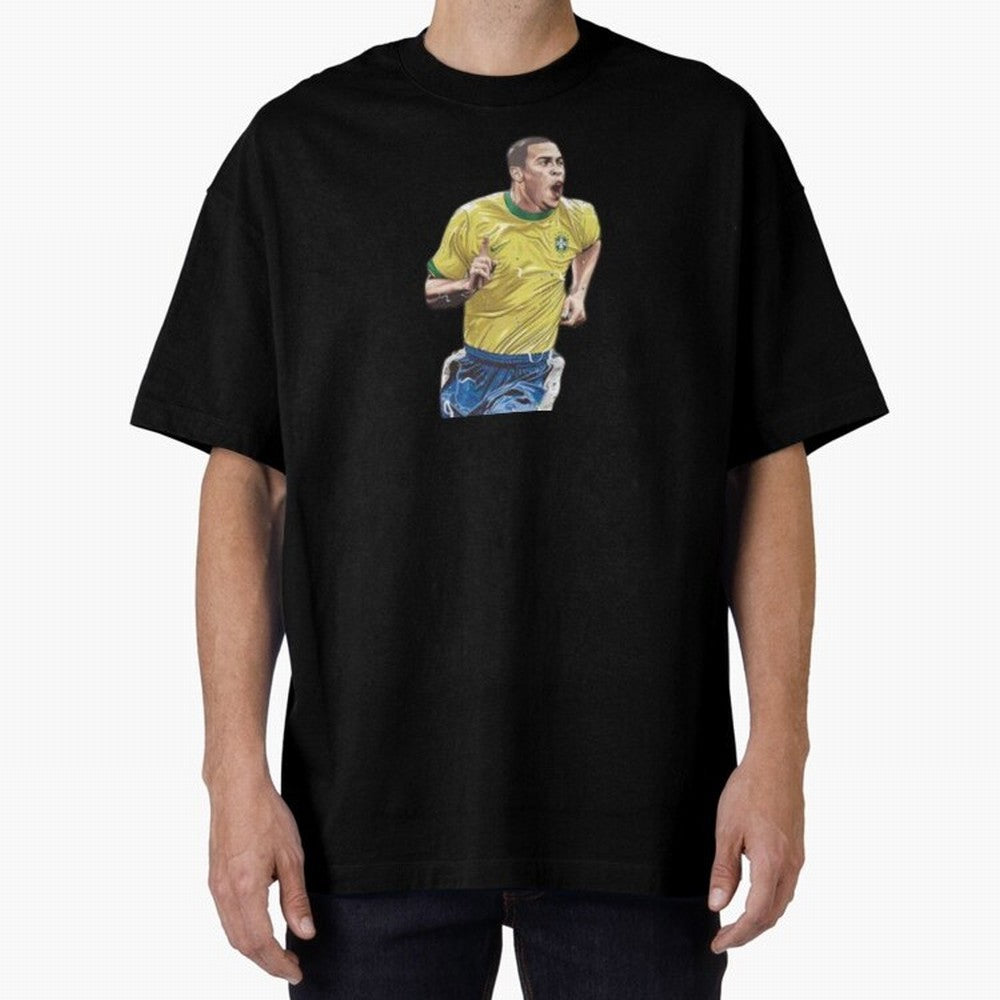 Ronaldo Oversized T-Shirt Celebrate Classic Football Spirit in FIFA World Cup 2026 for Fans of Neymar and Spain, Bringing Tournament Hype, Historic Matchups, Family Viewing Parties and Global Sports Pride; Perfect for Supporters Who Want Bold