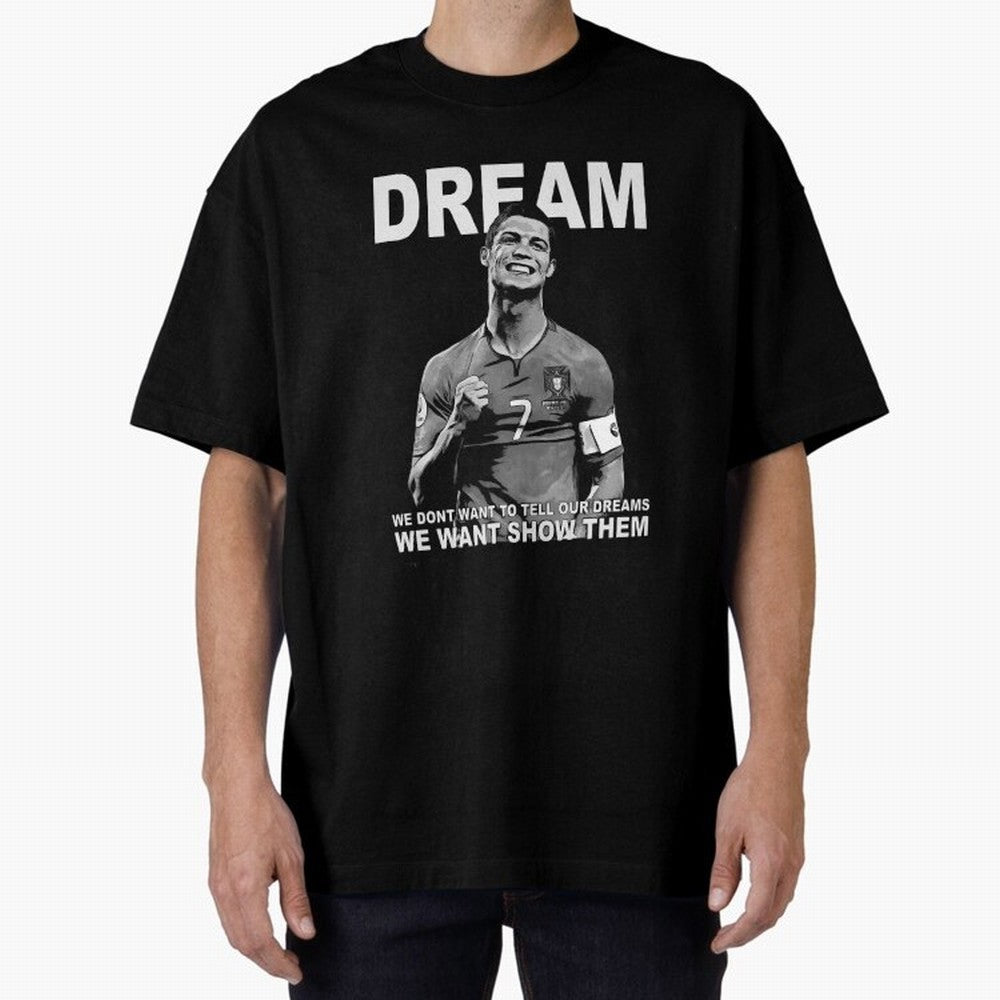 christiano ronaldo Oversized T-Shirt Honor Football Greatness during FIFA World Cup 2026 USA Canada Mexico for Fans of Haaland and England, Bringing Stadium Chants, National Pride, Trophy Dreams and Unforgettable Football Memories; Made for Die