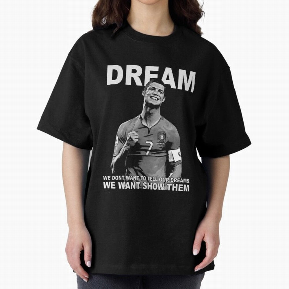 christiano ronaldo Oversized T-Shirt Honor Football Greatness during FIFA World Cup 2026 USA Canada Mexico for Fans of Haaland and England, Bringing Stadium Chants, National Pride, Trophy Dreams and Unforgettable Football Memories; Made for Die