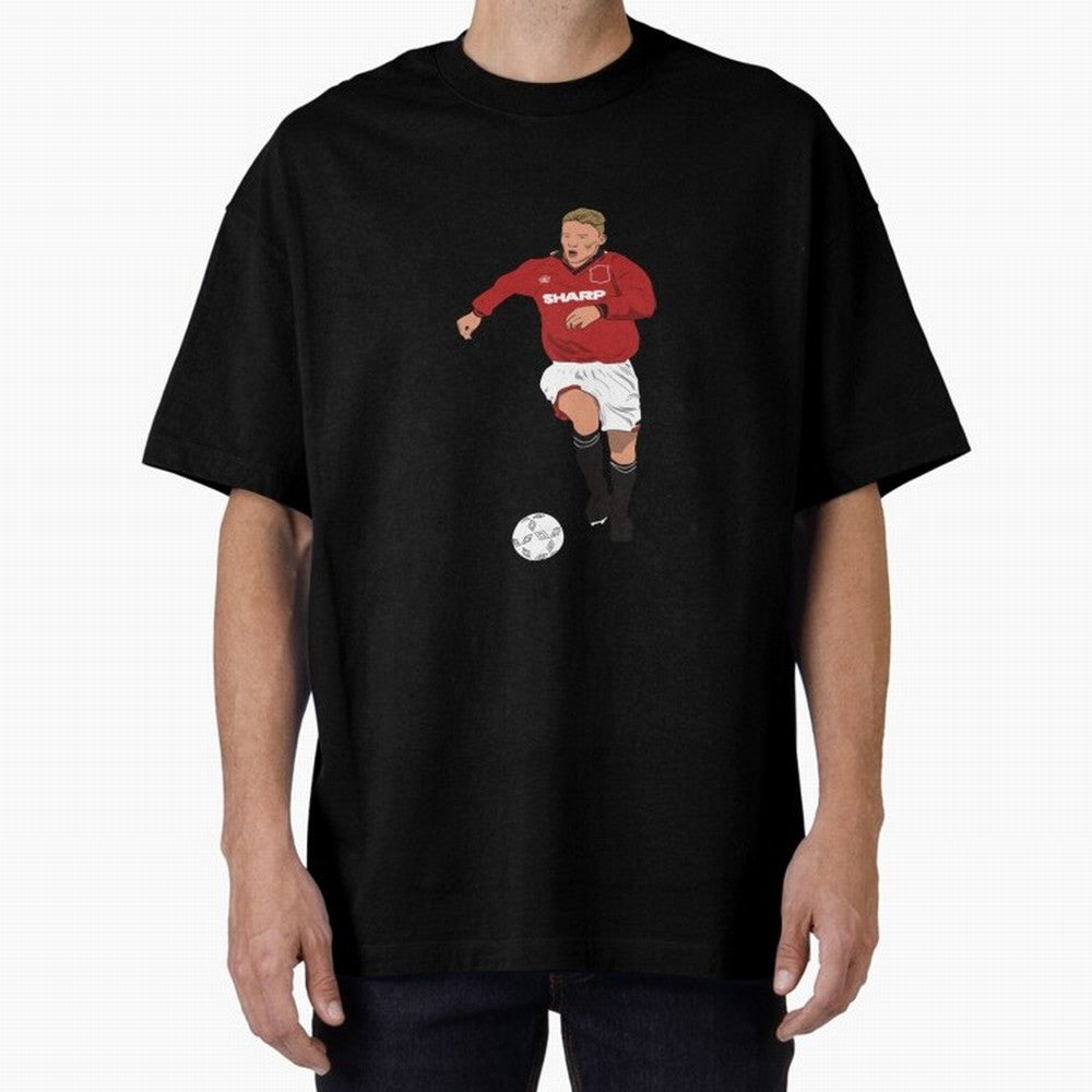 Scott McTominay 95_96 Kit Oversized T-Shirt Make Your Look Match FIFA World Cup 2026 Group Stage Spirit, Inspired by Argentina, Haaland, Vintage Soccer Flavor, Modern Football Stars, National Flags and Final Night Emotion; Great for Watch Parties,