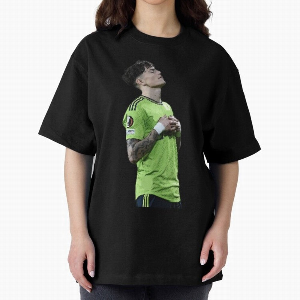 Garnacho Inner Peace Celebration Oversized T-Shirt Create FIFA World Cup 2026 Group Stage for Fans of Messi, Neymar and Mbappe and Argentina and Brazil, Bringing Football History, Final Match Energy, Crowd Noise and Once in a Lifetime Moments; Made